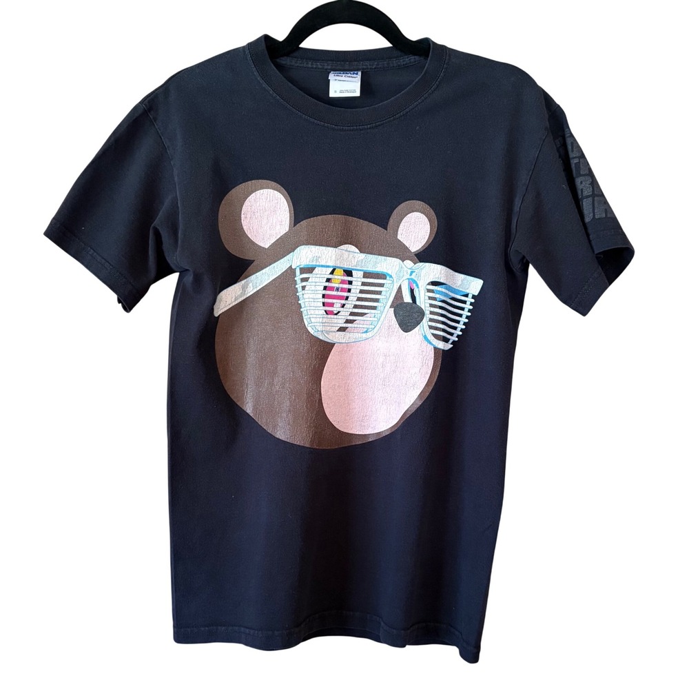 KANYE WEST T Shirt 2007 Glow In The Dark Tour‎ TAKASHI MURAKAMI YE RapTee Small